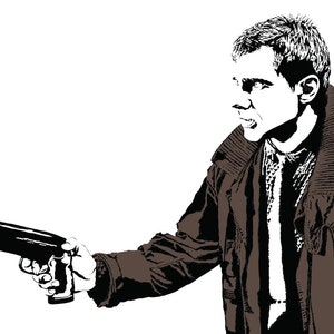 Blade Runner Art Print - Original Illustration of Harrison Ford as Rick Deckard // scifi fans // do androids dream of electric sheep