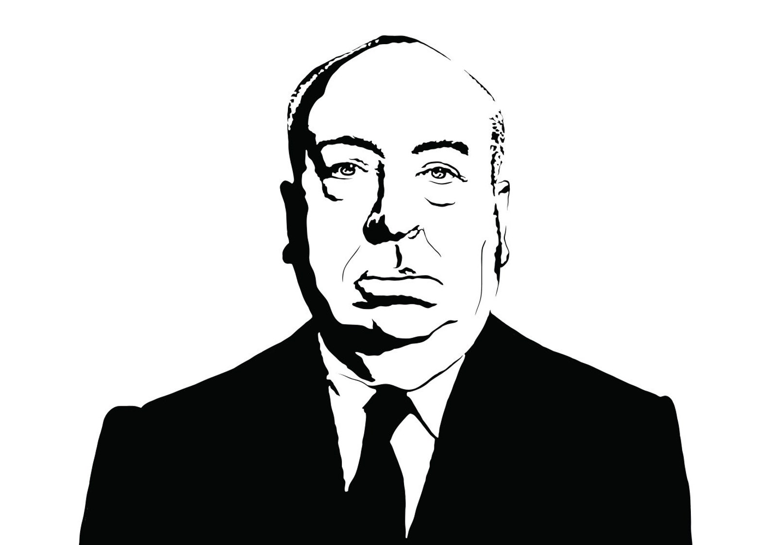 Alfred Hitchcock Art Print Illustration of the Legendary - Etsy