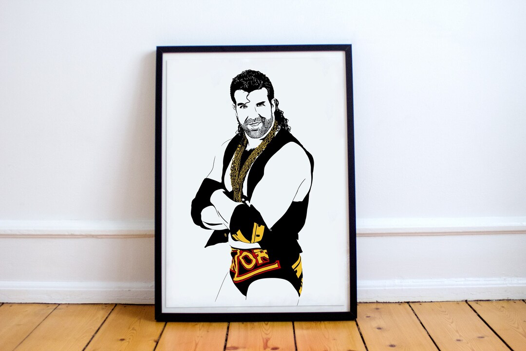 Razor Ramon Art Print - Original Poster of the Wrestler Scott Hall ...