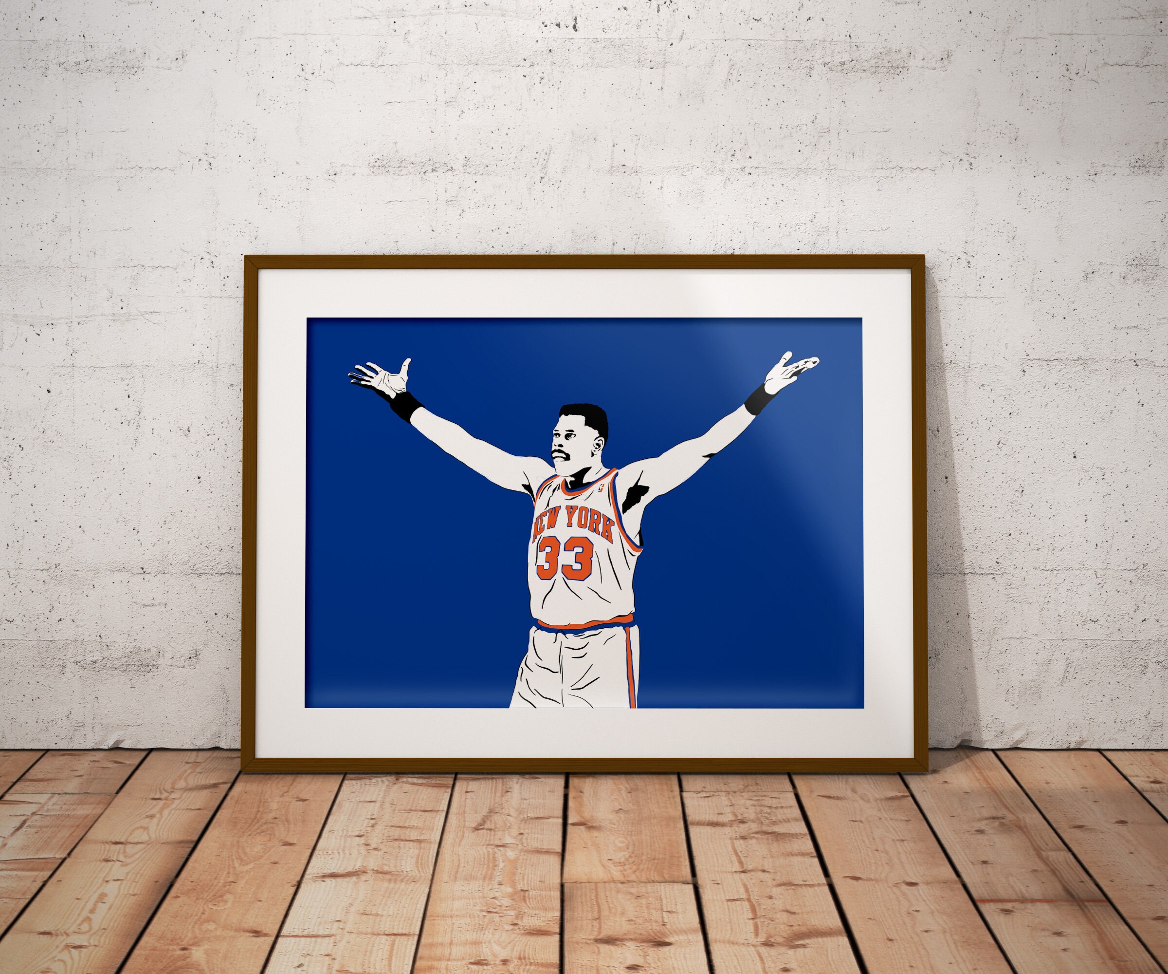 Patrick Ewing New York Knicks Art Print