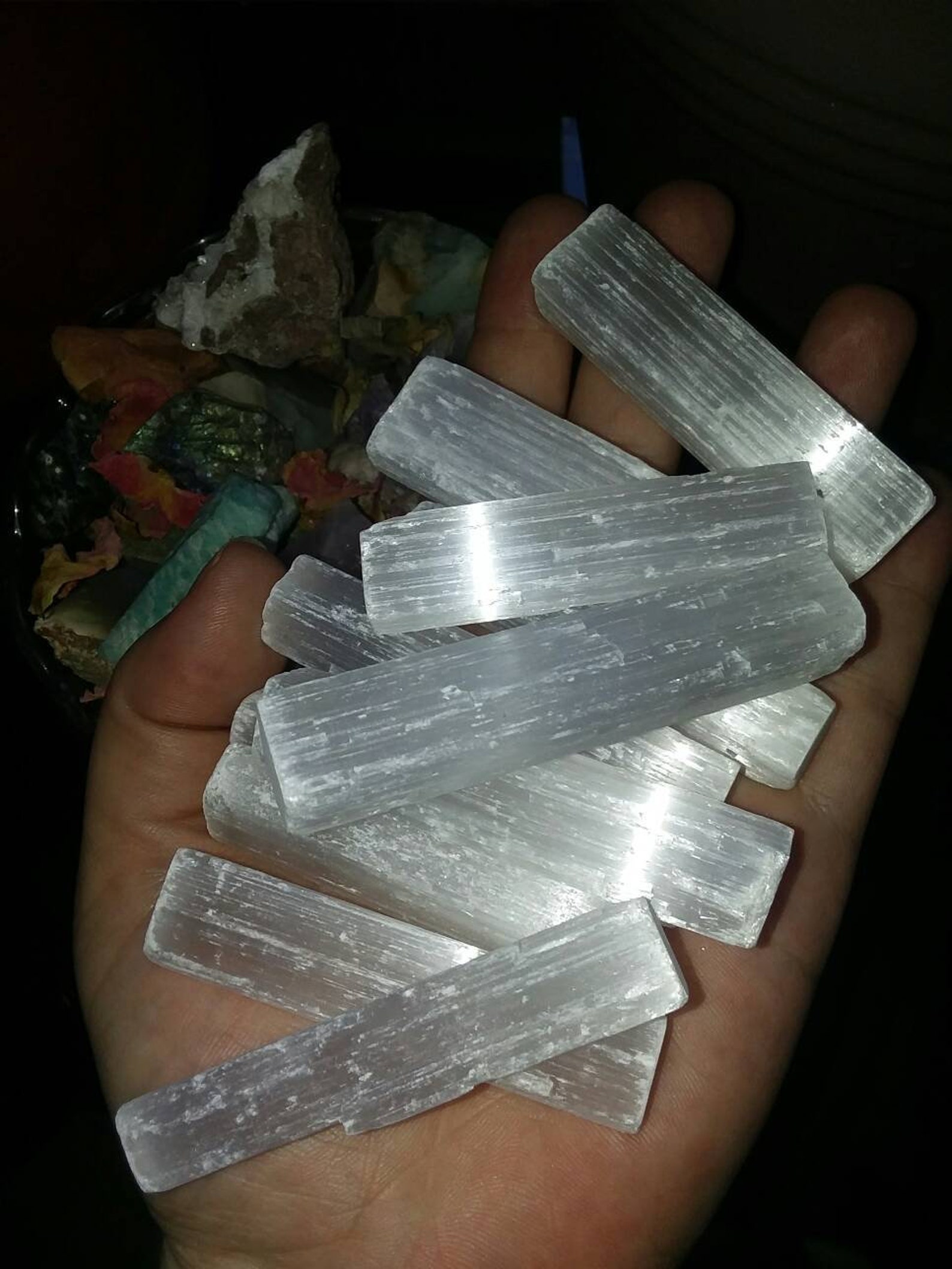 Satin Spar / raw satin spar / meditation crystal / meditation Etsy