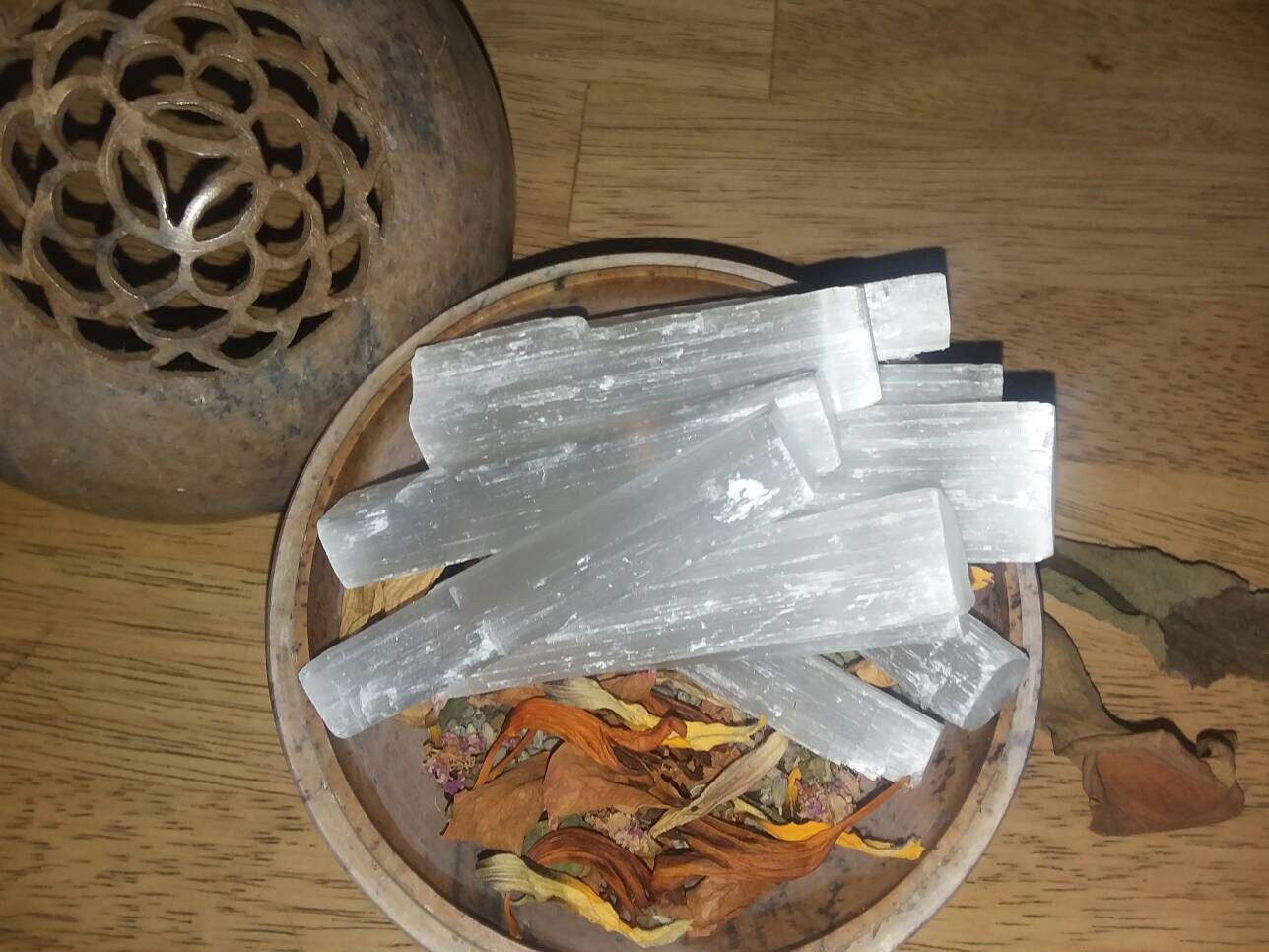 Satin Spar / raw satin spar / meditation crystal / meditation Etsy