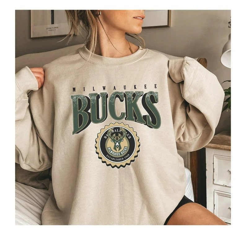 47 Men's Milwaukee Bucks Vintage Tubular T-Shirt - Black - M Each