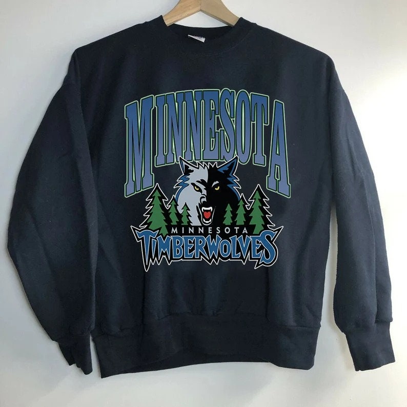 Minnesota Timberwolves Logo Vintage Unisex Sweatshirt - Teeruto