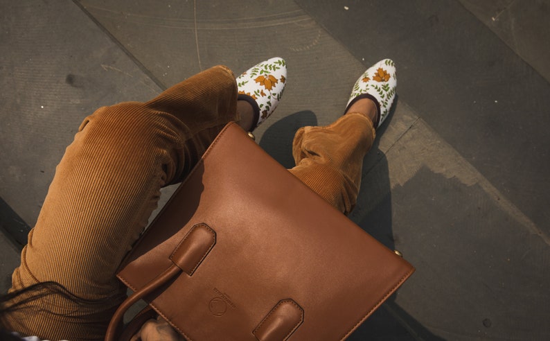 Black Handcrafted Vegan Slip-On Summer Flat Shoes by Funky Kalakar