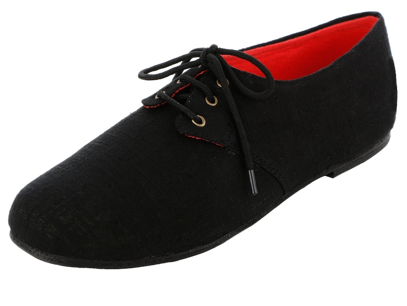 Black Handcrafted Vegan Slip-On Summer Flat Shoes by Funky Kalakar