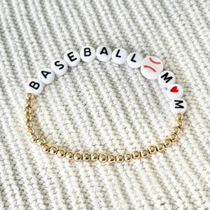 Sports Bracelets Baseball Mom Bracelets Sports Jewelry Personalized Bracelets