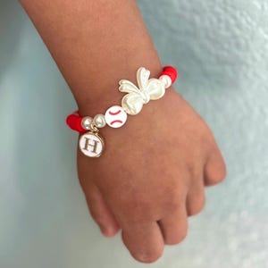 Sports Bracelets Baseball Mom Bracelets Sports Jewelry Personalized Bracelets Bows