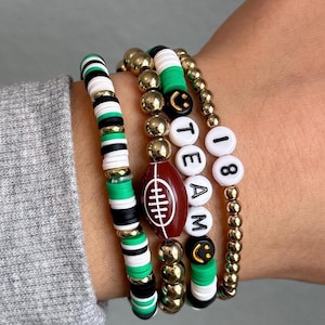 Sports Bracelets Beaded Sports Mom Jewelry