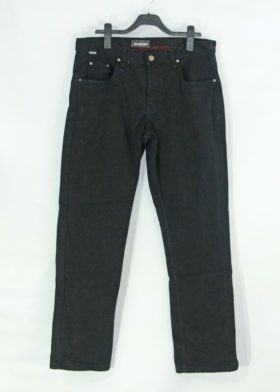 Vintage Pair of Black Biaggini Jeans W 38 L 34 Unisex Zip - Etsy