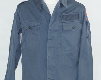 Dark Blue Cotton  Workwear Chore  Jacket