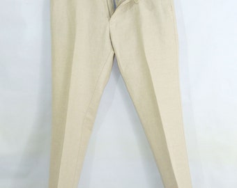 Vintage  light Grey Linen blend , classic trousers marked size 52