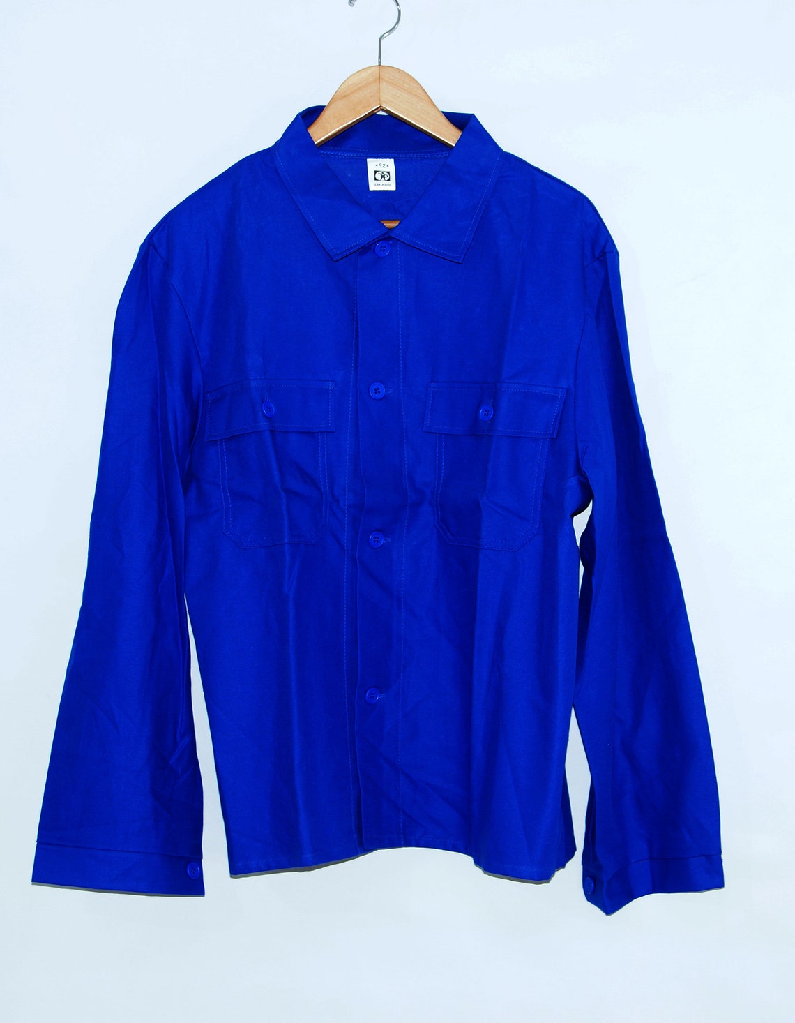 Blue Workwear Work Coat Unisex CHORE Workers Button Jacket - Etsy UK