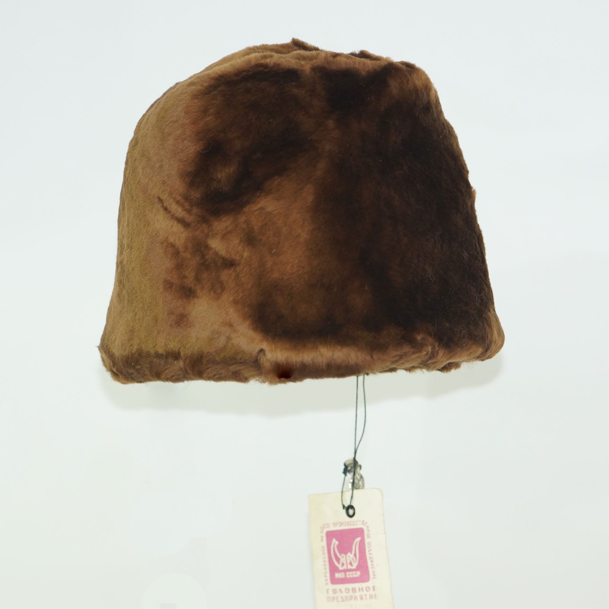 winter hats with brown tag