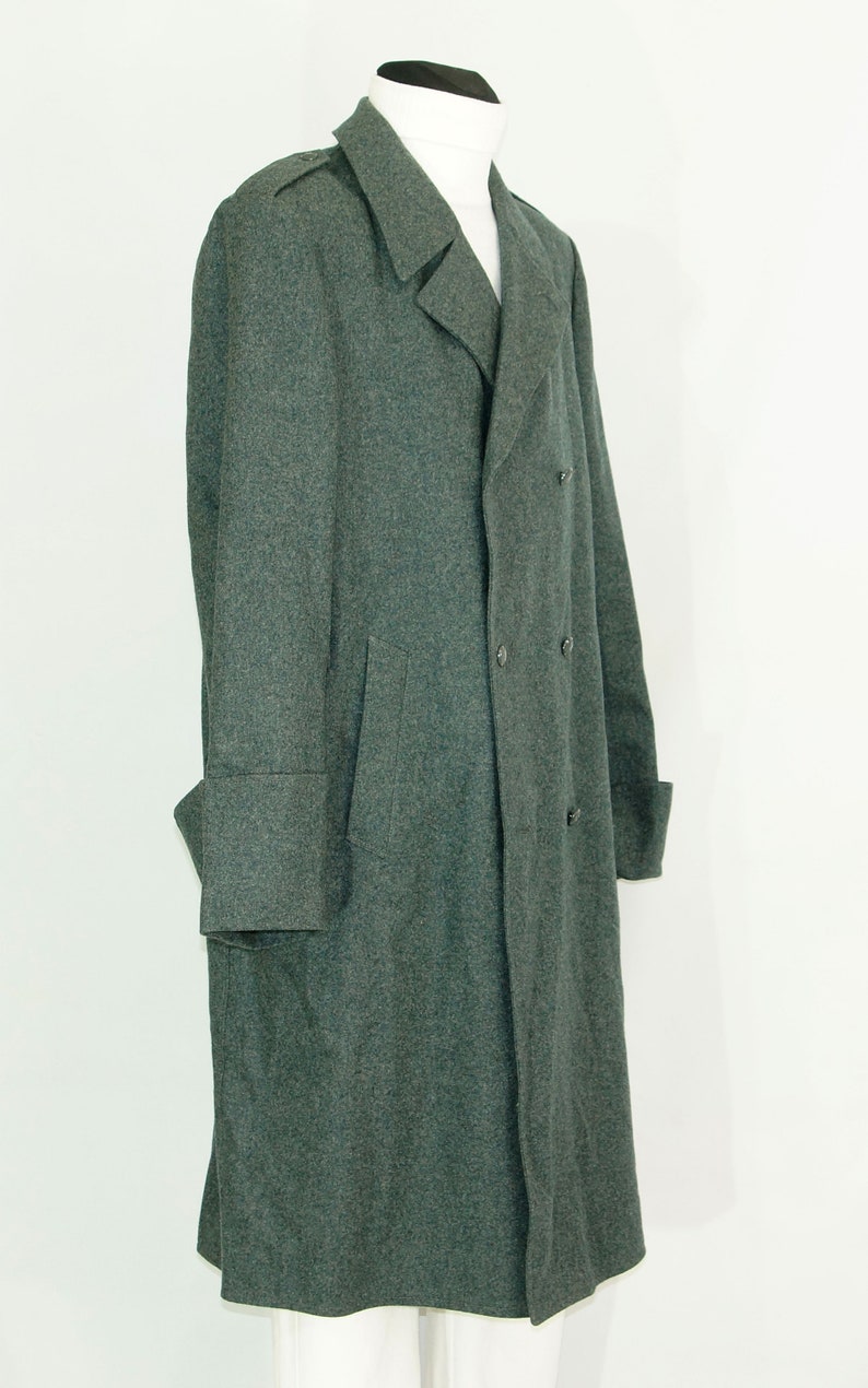 Vintage Swiss Wool Military Greatcoat Double Breasted Swiss - Etsy