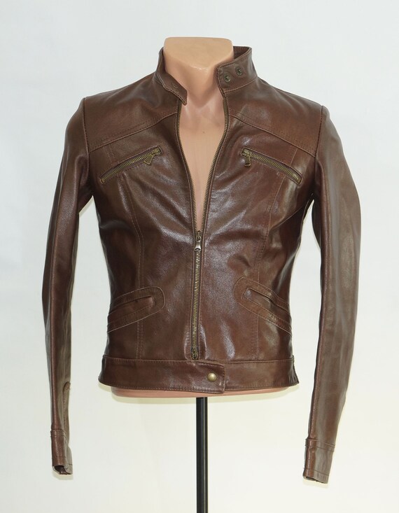 Chocolate leather hotsell jacket womens