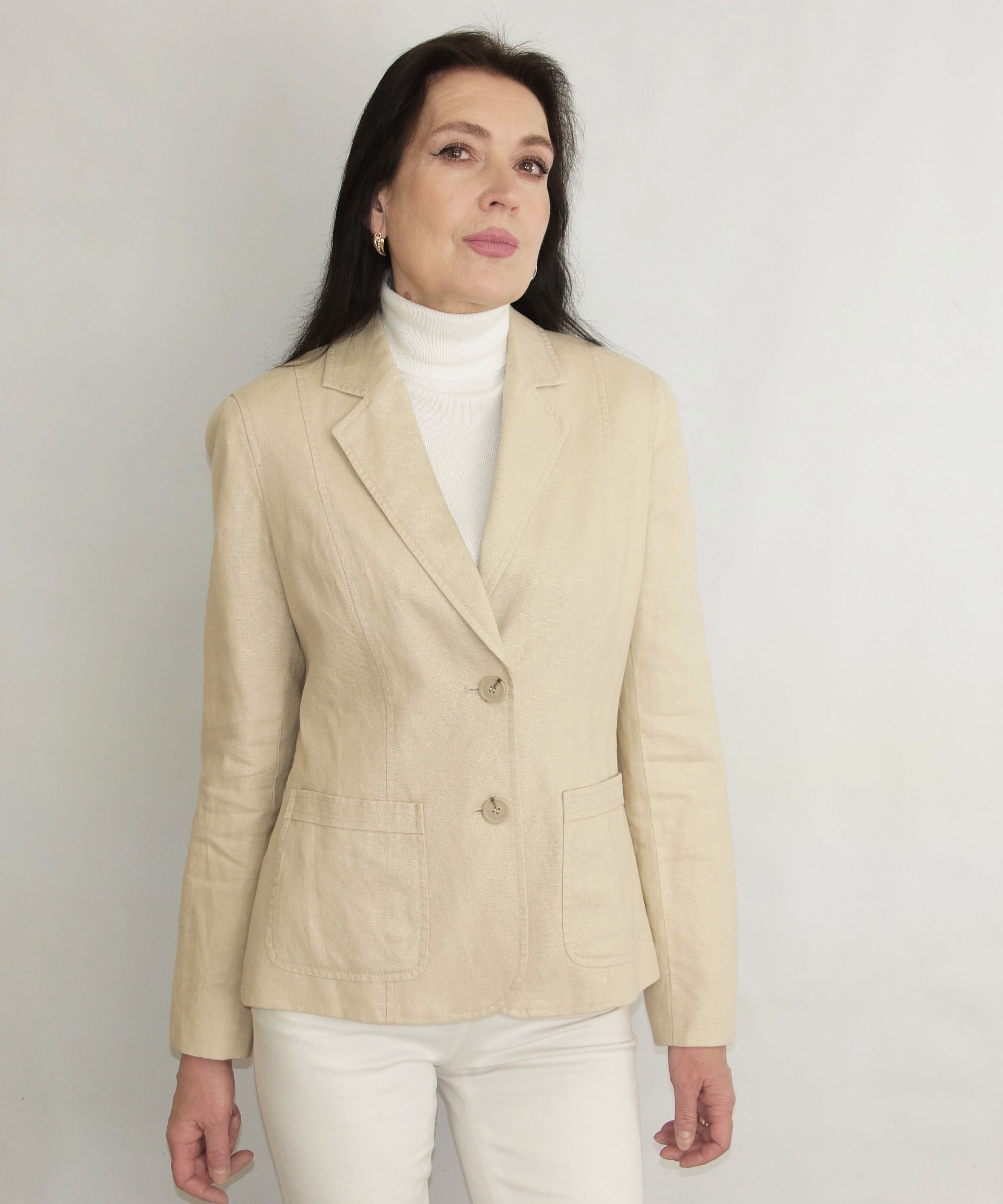 ジャケット・アウター 80s 90s EURO linen tailored jacket beige $_57.JPG?set_id=880000500F