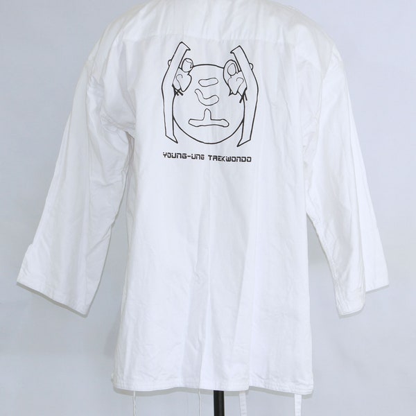 TAEKWONDO white cotton  jacket  marked size 5/180