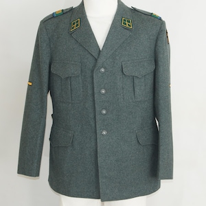 Original Swiss Army Wool Jacket W Liner Uniform Suit Top