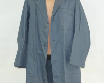 Chaqueta de trabajo unisex de algodón gris: chaqueta ligera de trabajo, talla 44 DE