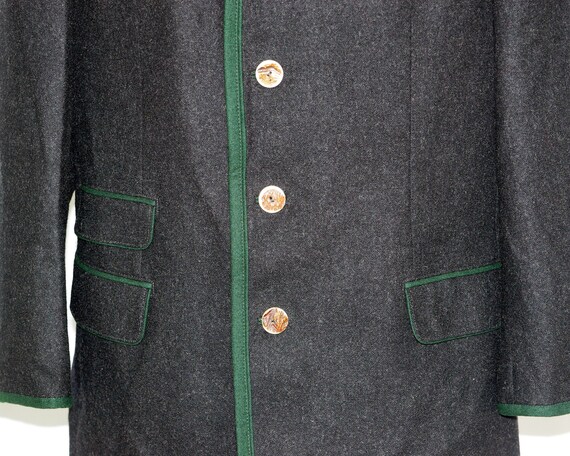 お歳暮ならオンライン Jacket Trachten Wool Black Austrian Tyrolean Men's ジャケット・アウター