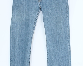 Vaqueros Levi's 501 vintage, color azul, unisex, talla 36 L 30