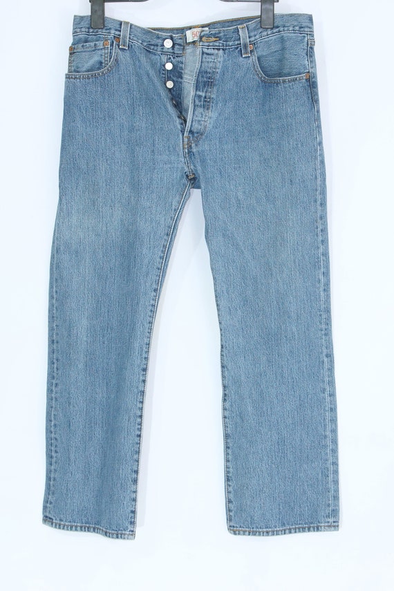 Vintage Levi's 501 Blue Denim Jeans Unisex W36 L30 - Etsy