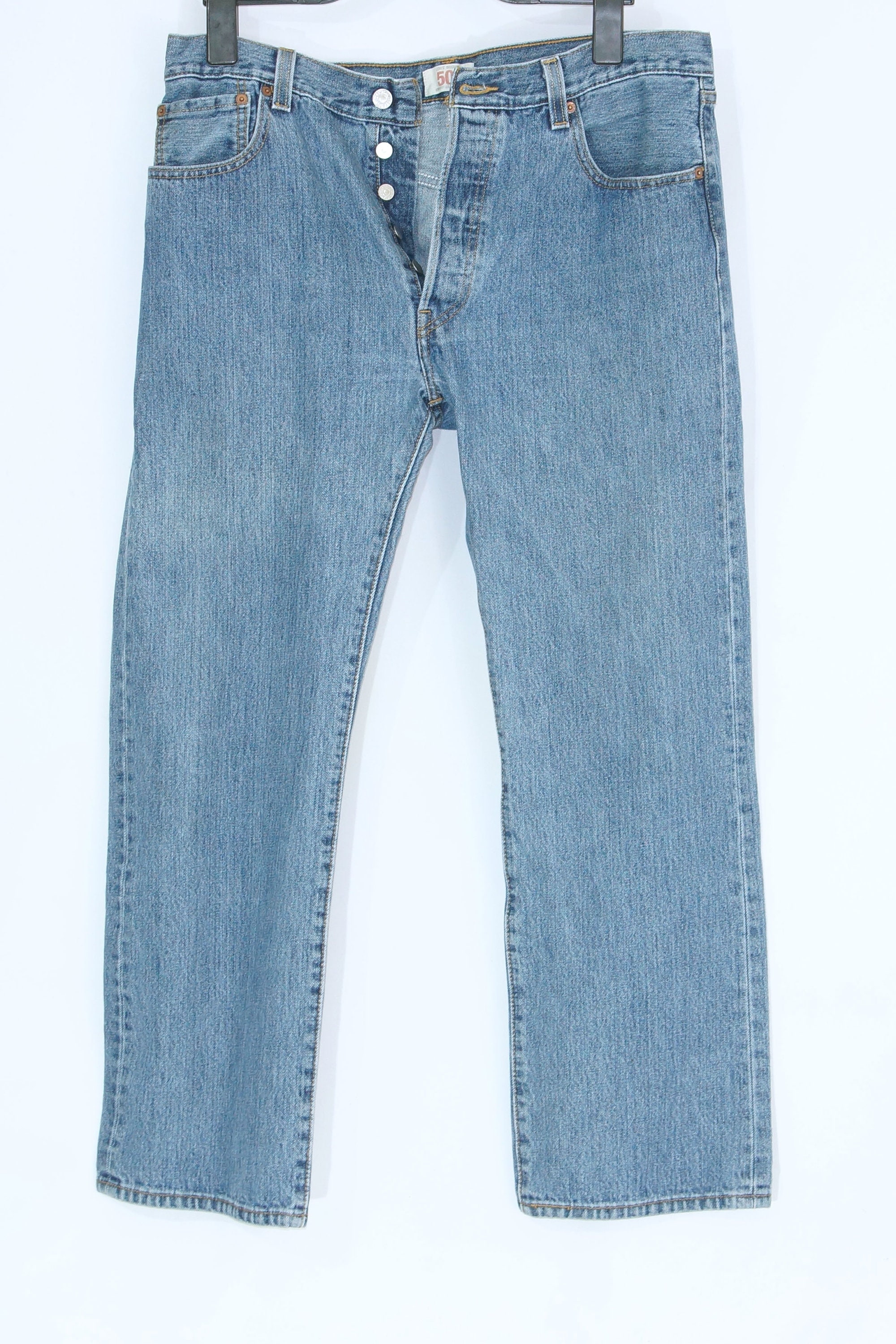 Levi's 501 デニム W36 L30 MADE IN USA Vintage Levi's 501 Blue Denim Jeans Unisex W36 L30 - Etsy