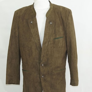 Tyrolean Brown Austrian Jacket men&#39;s Blazer Tyrolean Oktoberfest chest 44
