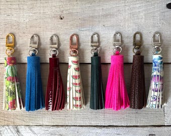3&quot; Mini Leather Tassel - Replacement Zipper Pull, Handbag Accent, Keychain
