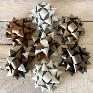 Reusable Metallic Leather Gift Bows image 1