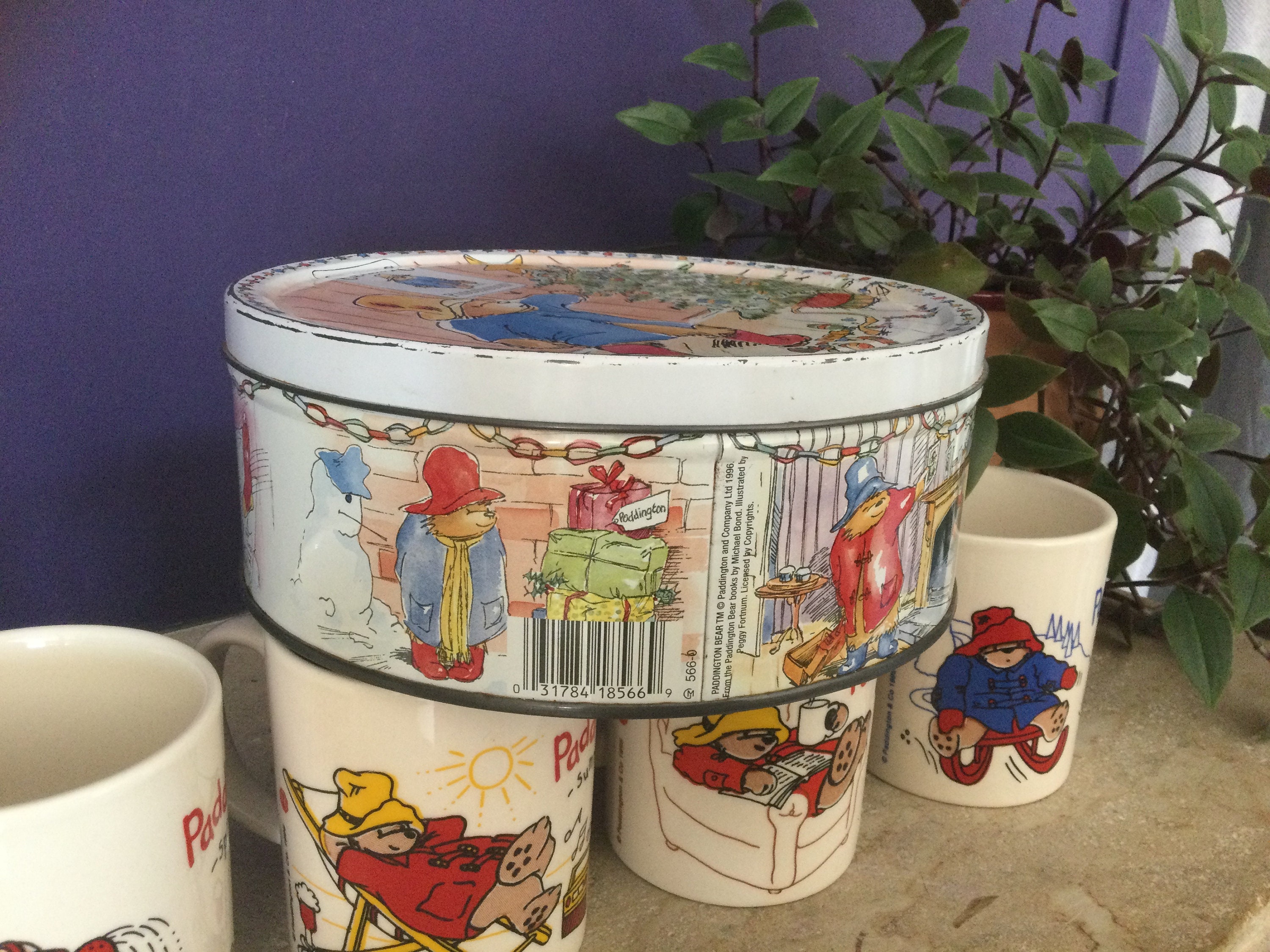 Paddington mugs set of 4 & tin box Etsy
