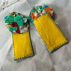 Recycled Handmade Fabric Cotton Fashion Women Earrings