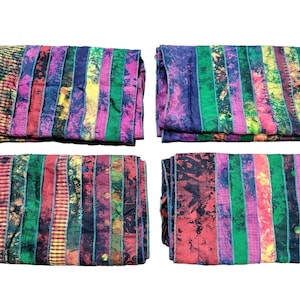 Tie-Dye Old Silk Sari 10 Panel Scarf, Vibrant Colours, Can Be Used As a Scarf, Neck Wrap, Head Wraps, Stole, Gift For Her