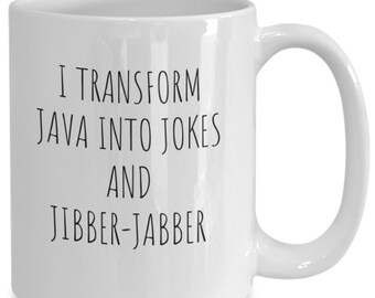 Blogging Mug, Gifts for Bloggers, Blog Writers, Social Bloggers, Jokers, Programmers, Java Coffee Mug