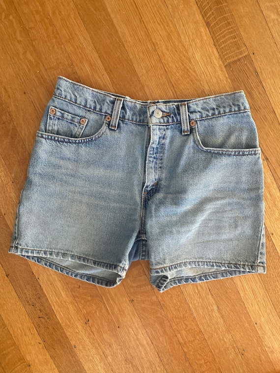 1990s Levis Made in USA Vintage Denim Shorts Size 7 Jr. Light - Etsy