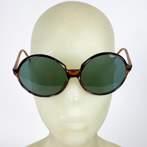 Vintage Deadstock 1960s Italian Oversized Round Sunglasses Vintage Deadstock 1960s Italian Oversized Round Sunglasses  main image 3