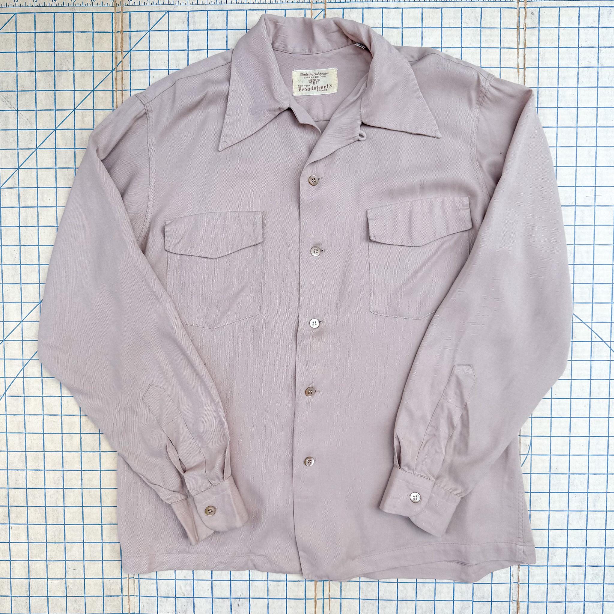 トップス 60's vintage rayon shirt 1960's Rayon Shirt Sears Tags Size 21x27 SOLD