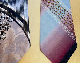 1940年代ヴィンテージ メンズネクタイ 3本セット ネクタイ パープル