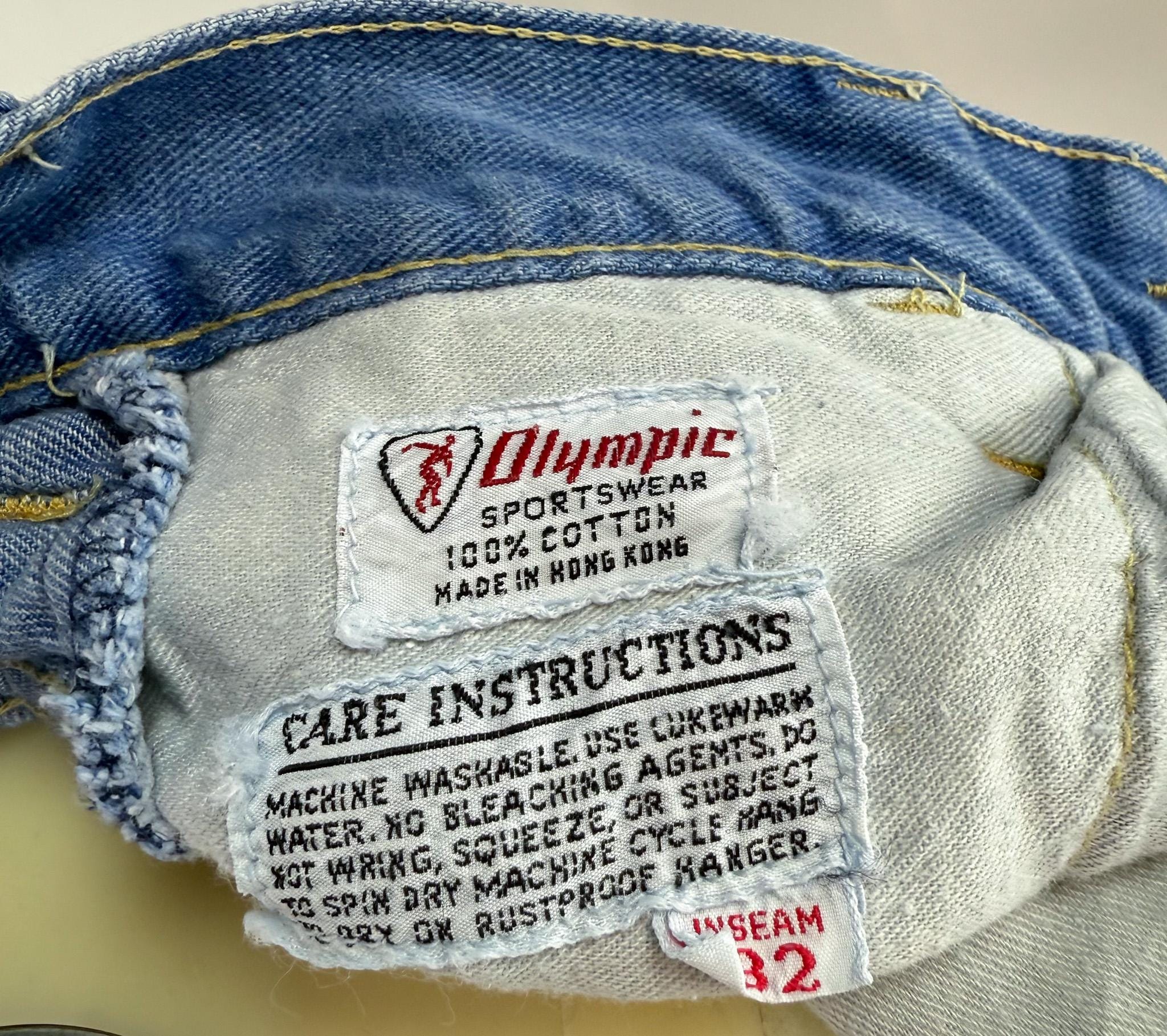 ヴィンテージ1970年代パッチワークデニムフレアパンツ – ハイウエスト 