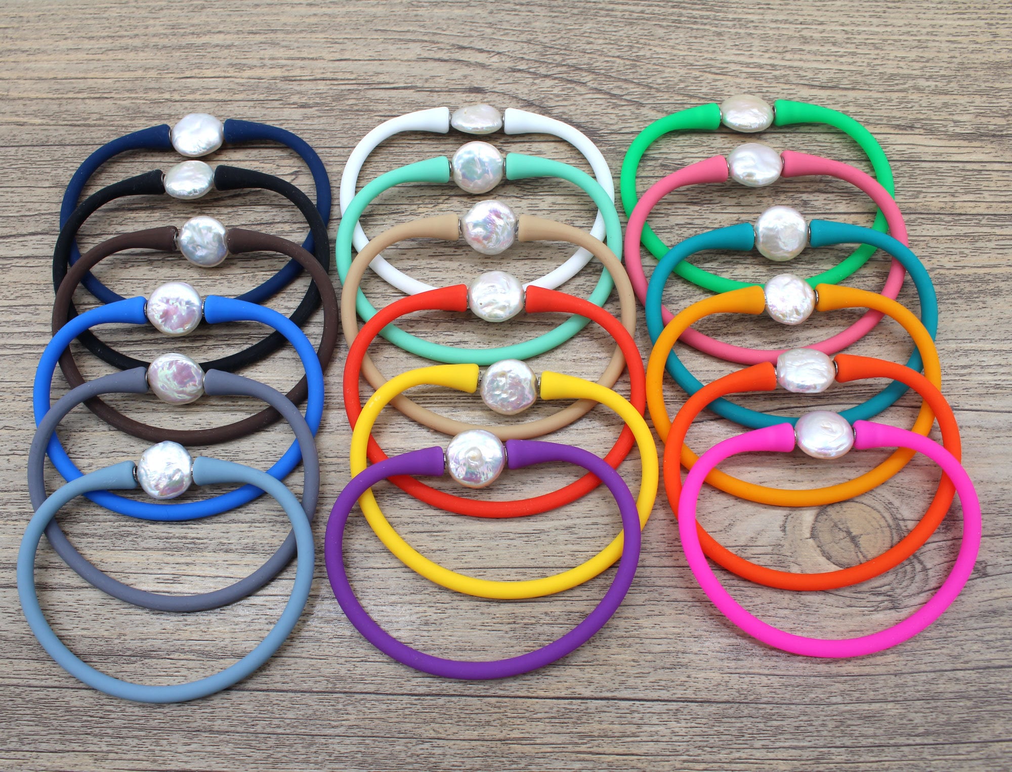 39 colorsSilicone Rubber Stretch BraceletJewelry Making DIY Etsy