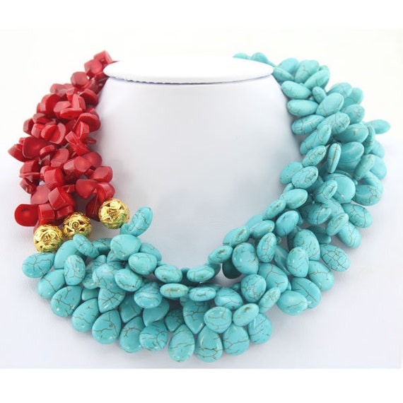 African coral best sale necklace
