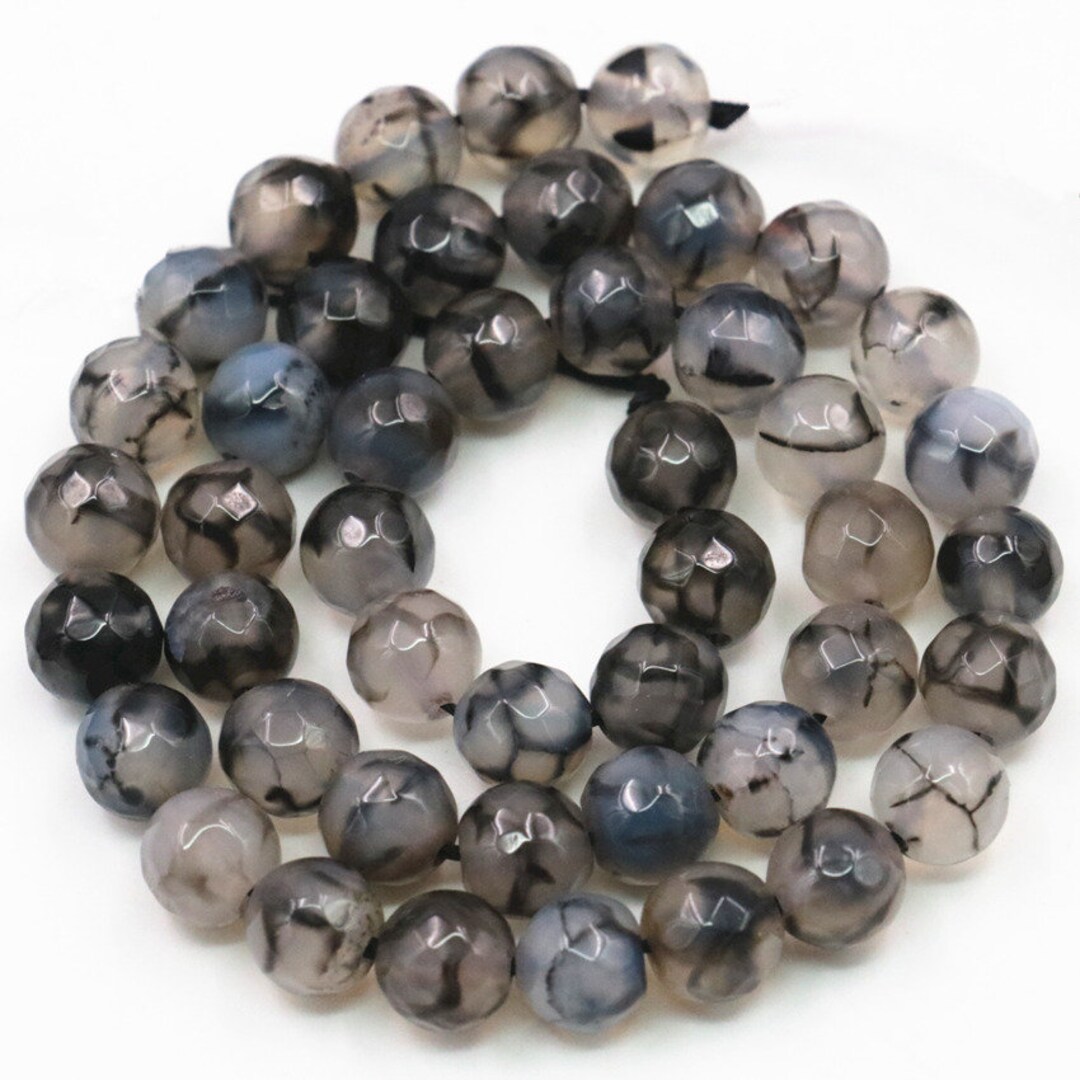 Cuenta De Piedra Preciosa Tibetana Natural. Cuenta Redonda De 6 Mm, 8 Mm Y 10 Mm. Preciosa Cuenta Suelta De ágata Dzi Negra Y Naranja. Cuenta De Piedra Mala. - México