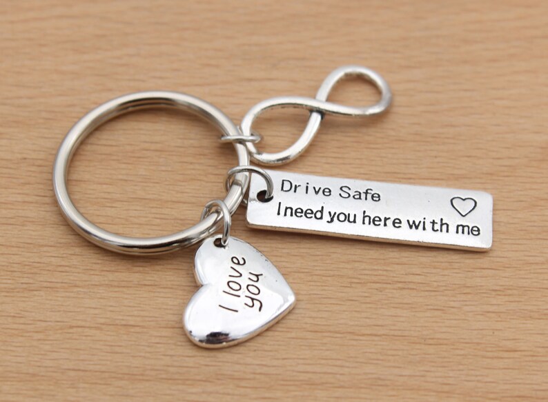 Drive Safe Keychaindrive Safe Keyringdrive Safe Key Chainl Etsy