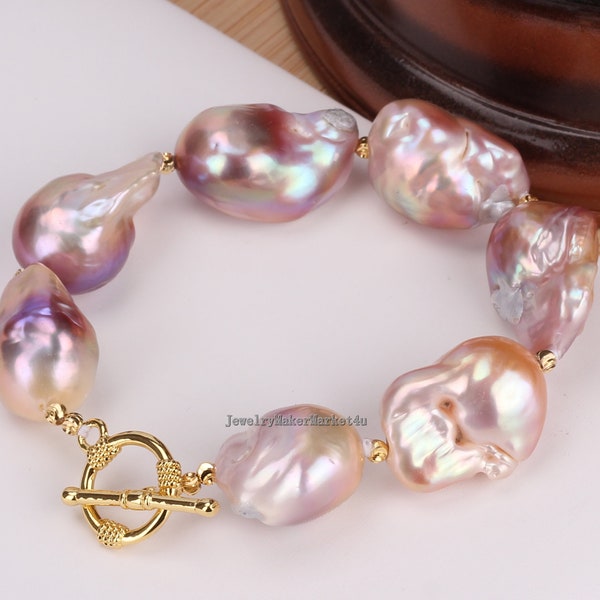 Pink Pearl Bracelet - Etsy