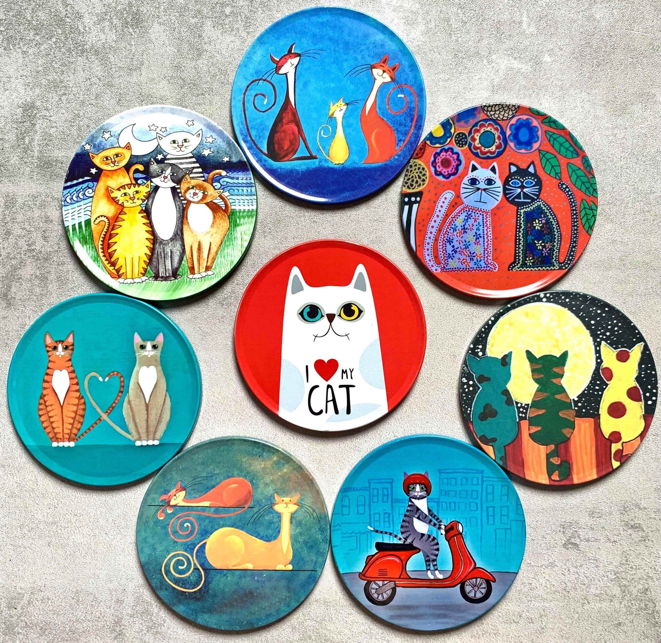 Cats of Istanbul Unique Cat Design Drink Coasters Mats - Etsy