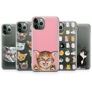 Cat Cute Phone Case Iphone 15, 8+, XS, XR, 11PRO & Samsung S7, S8, A6, J6, HUAWEI P20 BB16