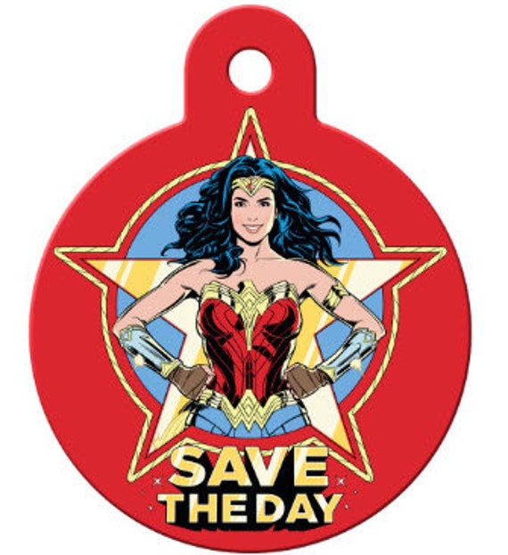 Wonder Woman save the Day Licensed LARGE Circle Shape Personalized