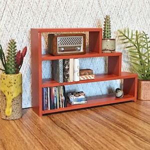 1/12 Scale Miniature Handmade Midcentury Bookshelf or Room Separator - Multiple Colors Available!