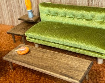 1/16 scale miniature handmade midcentury coffee table